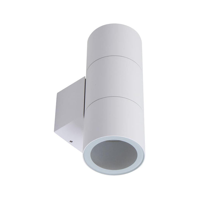Domus PIPER-2: Round Aluminium LED Up/Down Light for Indoor and Outdoor Use (avail in Black, White & Dark Grey)