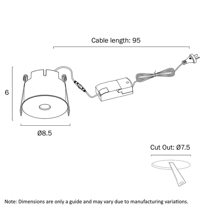 PIRA: TRIAC Dimmable Pinhole Style Downlight
