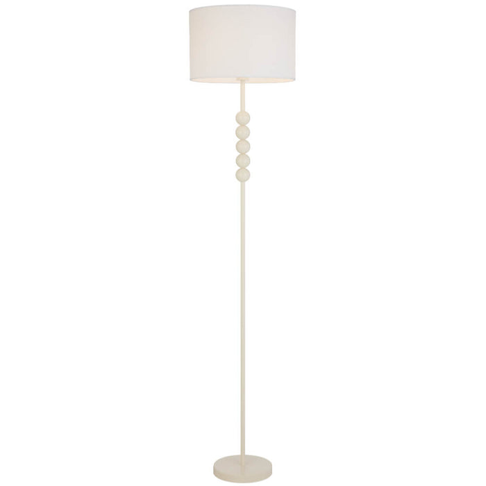 POETIX: Modern Elegant Floor Lamp with Ivory Shade (Available in Gold & Beige)