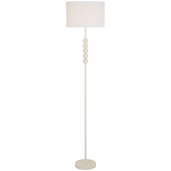 POETIX: Modern Elegant Floor Lamp with Ivory Shade (Available in Gold & Beige)