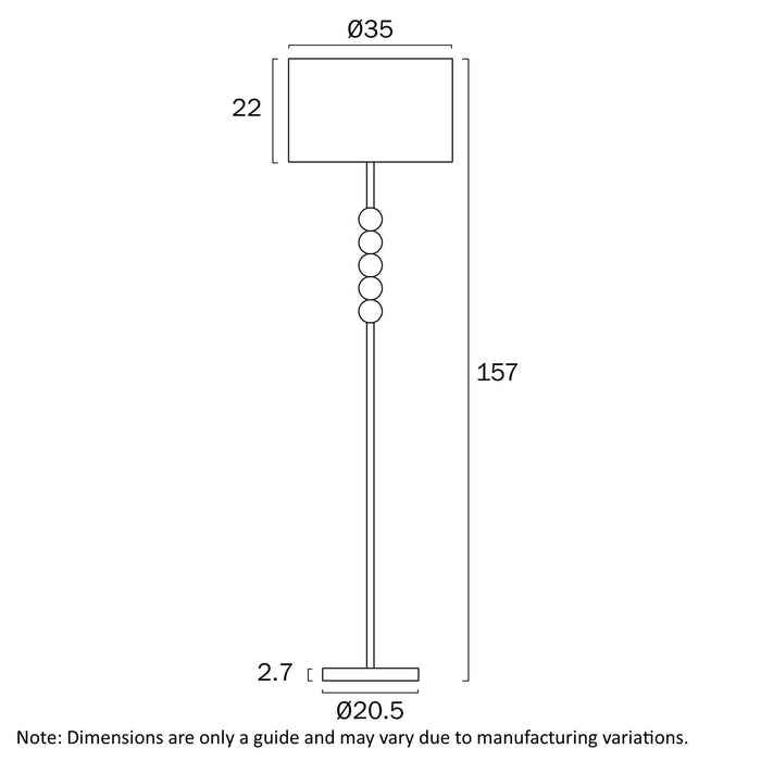 POETIX: Modern Elegant Floor Lamp with Ivory Shade (Available in Gold & Beige)