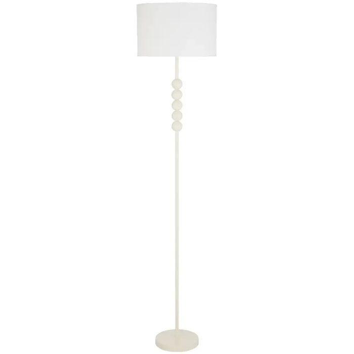 POETIX: Modern Elegant Floor Lamp with Ivory Shade (Available in Gold & Beige)