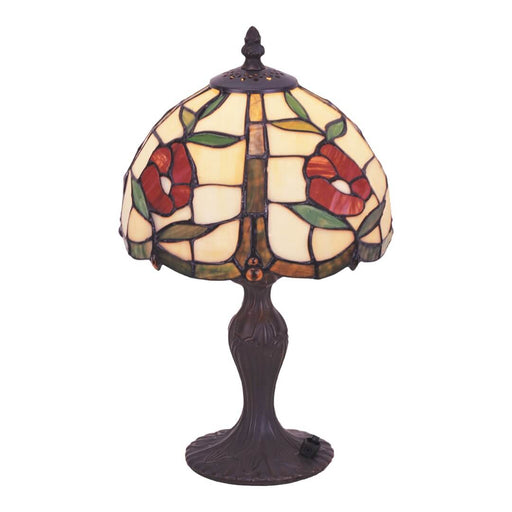 G&G Bros Poppy Small Tiffany Leadlight Table Lamp