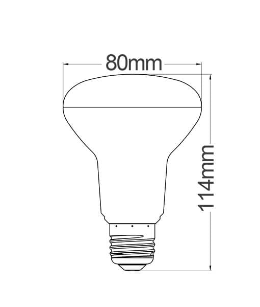 R63 & R80 E27 Frosted LED Globes (Avail in 8W & 10W | 3000K & 5000K)