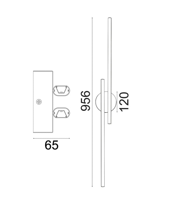 CRISTALLO: Interior Drum Shade Chrome Rod with Crystal Highlight Table Lamp
