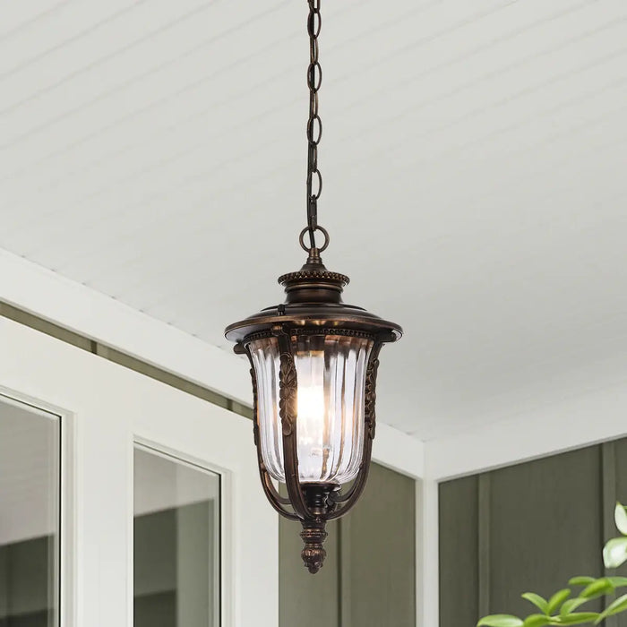 RAMIRO: Vintage Traditional Coach-Style Design Pendant Light (Available in Bronze & Black | 20cm & 25cm)