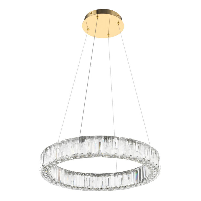 RIAS: Crystal LED Pendant Light (Available in Gold & Chrome, 1,2, 3 & 6 Tier)