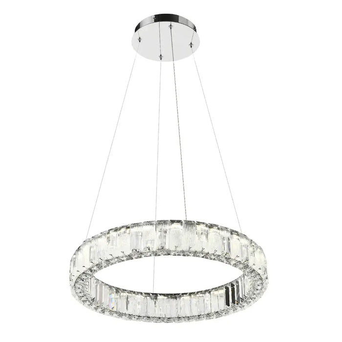 RIAS: Crystal LED Pendant Light (Available in Gold & Chrome, 1,2, 3 & 6 Tier)