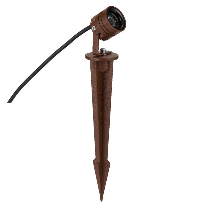 RILTO: 24V Exterior LED Garden Spike Light (Available in Rust, Green & Black)