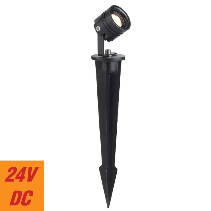 RILTO: 24V Exterior LED Garden Spike Light (Available in Rust, Green & Black)