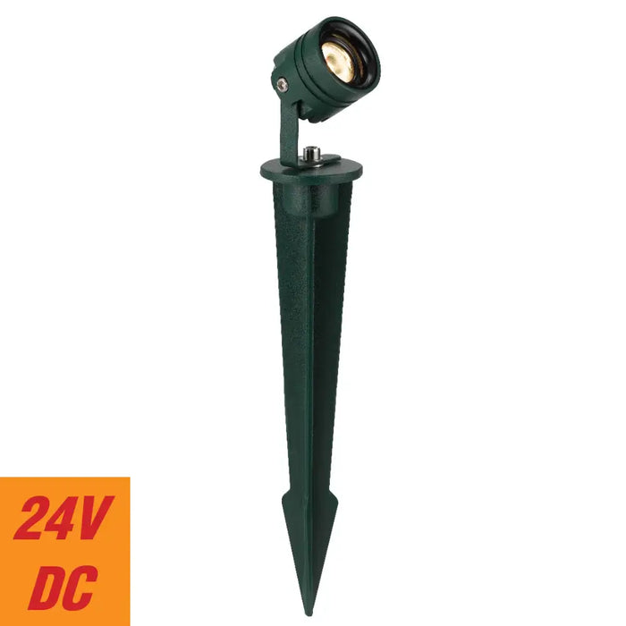 RILTO: 24V Exterior LED Garden Spike Light (Available in Rust, Green & Black)