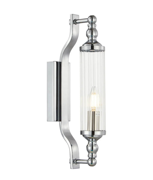 CLA RODILLO: Interior Tubular Clear Glass Wall Lights (Available in Black, White, Antique Brass, Chrome & Satin Chrome)