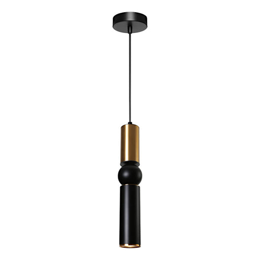 Cougar ROLO: 1 Light Pendant (Available in Black Gold and Charcoal/Chrome Finish)
