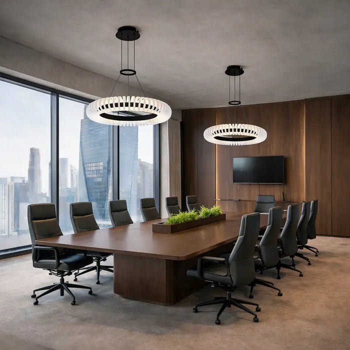 ROMAY: 3CCT Contemporary LED Ring Pendant Light (Available in 60cm & 80cm)