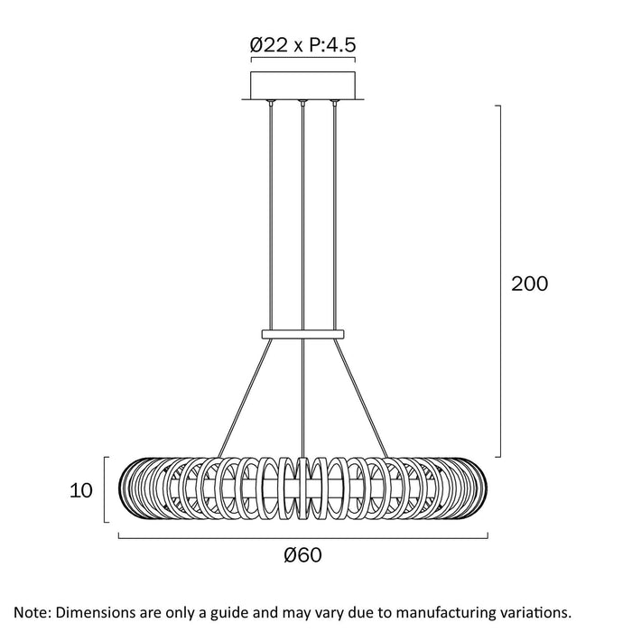 ROMAY: 3CCT Contemporary LED Ring Pendant Light (Available in 60cm & 80cm)