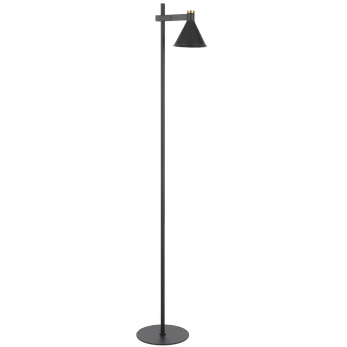 ROSNER: Iron Floor Lamp with Adjustable Lamp Head (Available in Black & White)