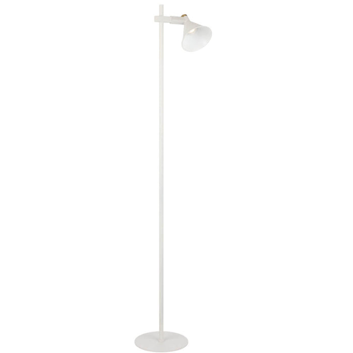 ROSNER: Iron Floor Lamp with Adjustable Lamp Head (Available in Black & White)