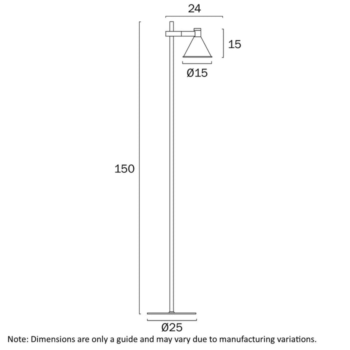 ROSNER: Iron Floor Lamp with Adjustable Lamp Head (Available in Black & White)