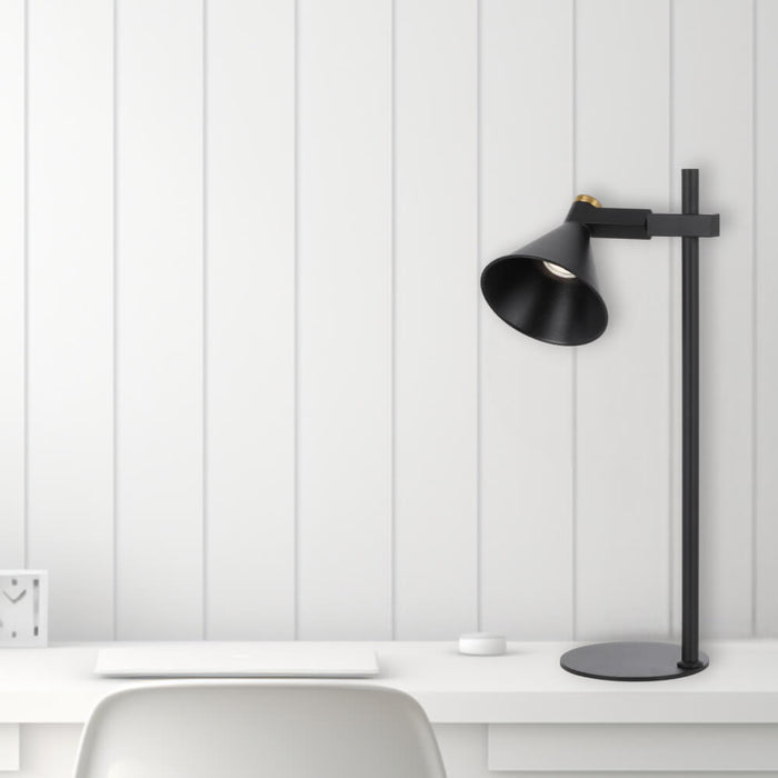 ROSNER: Iron Table Lamp with Adjustable Lamp Head (Available in Black & White)