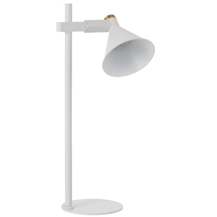 ROSNER: Iron Table Lamp with Adjustable Lamp Head (Available in Black & White)