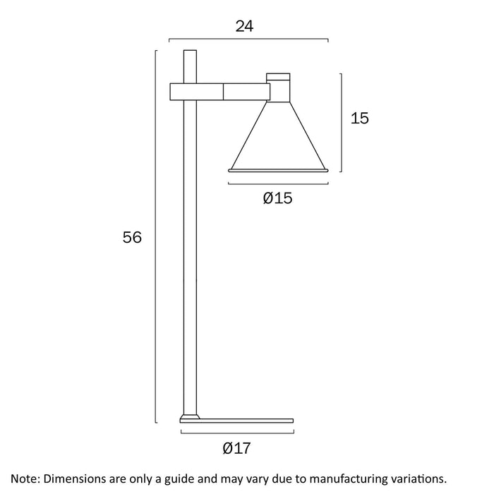 ROSNER: Iron Table Lamp with Adjustable Lamp Head (Available in Black & White)