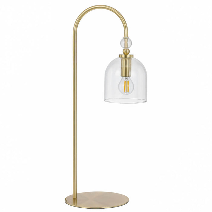 ROTIF: Modern Brass Table Lamp with Glass Shade