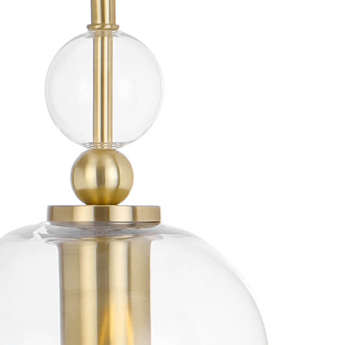 ROTIF: Modern Brass Table Lamp with Glass Shade