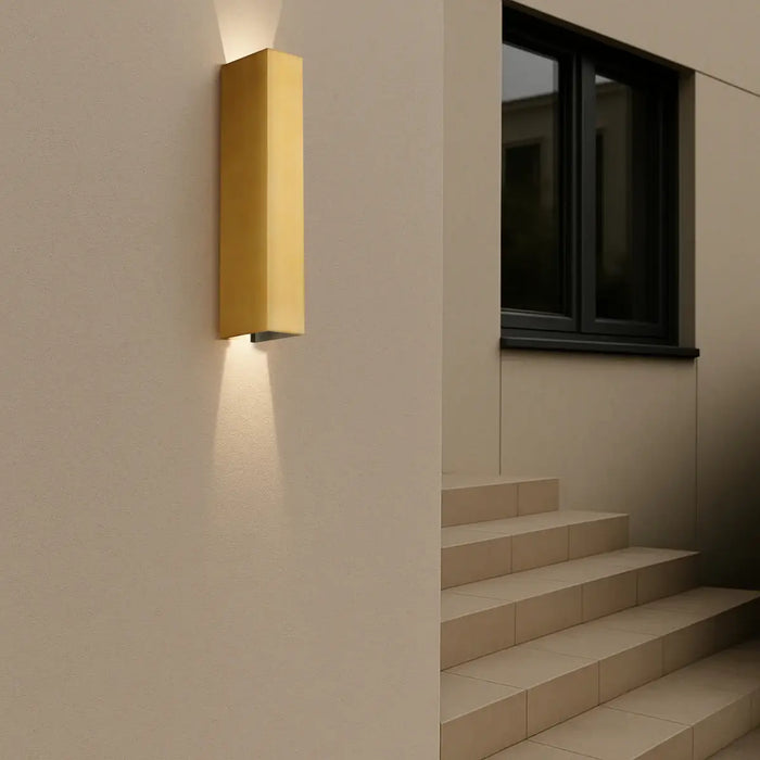 RYLAND: Exterior Up/Down LED Wall Light (Available in Brass & Black)