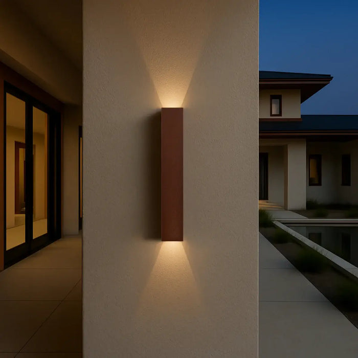 RYLAND: Exterior Up/Down LED Wall Light (Available in Brass & Black)
