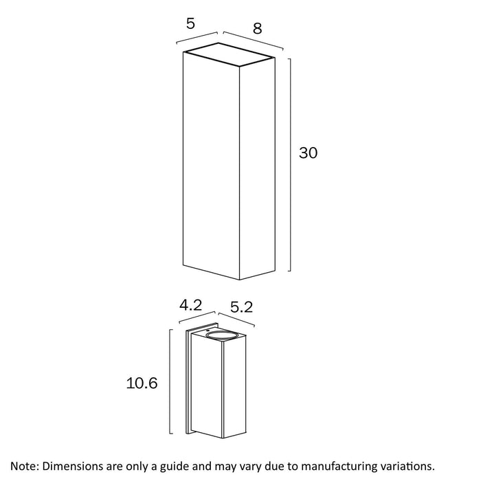 RYLAND: Exterior Up/Down LED Wall Light (Available in Brass & Black)