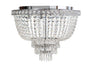 Fiorentino RIANNA-50: Chrome 4 Light Crystal Close to Ceiling Pendant