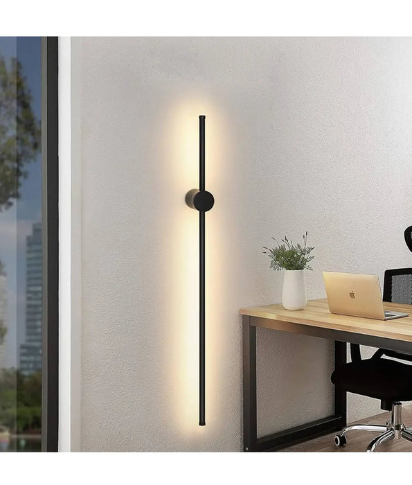 SABER: Minimalist Linear Dual-CCT LED Interior Wall Lights (Black & White)