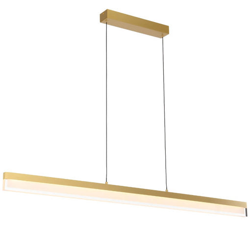 Telbix SALAS: 30W Linear LED Pendant Light (Available in Brass, Gold and Grey)