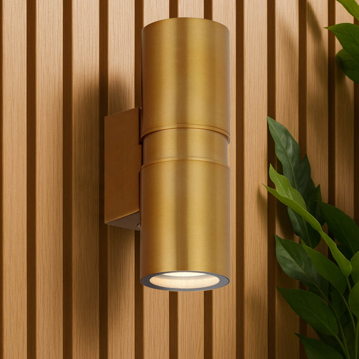 SARNEL: Exterior Up/Down Wall Light (Available in Brass & Rust)