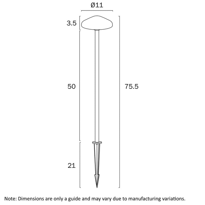 SCAPE: 24V Exterior LED Garden Spike Light (Available in Rust, Green & Black)