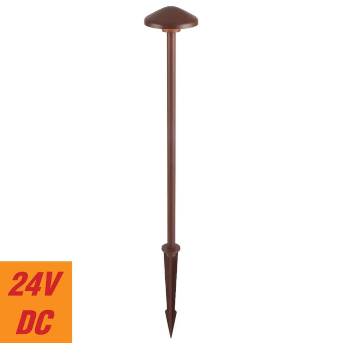 Telbix SCAPE: 24V Exterior LED Garden Spike Light (Available in Rust, Green & Black)