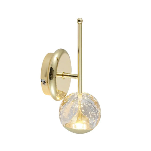 Telbix SEGOVIA: Elegant Glass Interior Wall Light (Available in Chrome and Gold)