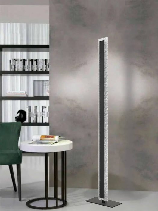 SERANO II: Modern Aluminium LED Floor Lamp (Avail in Gold & Silver)