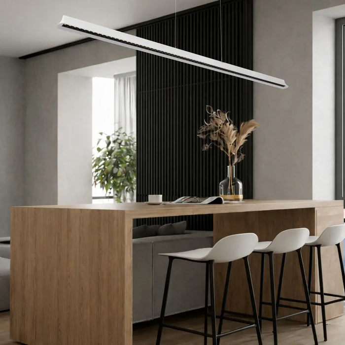 SERDA: White 3CCT Contemporary Design Linear LED Pendant Light