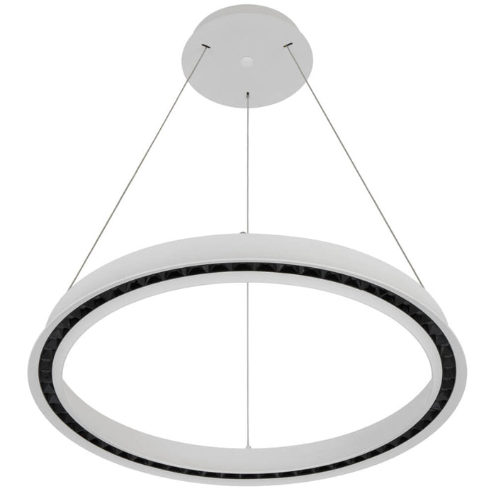 SERDA: White 3CCT Contemporary LED Ring Pendant Light (Available in 63cm & 93cm)