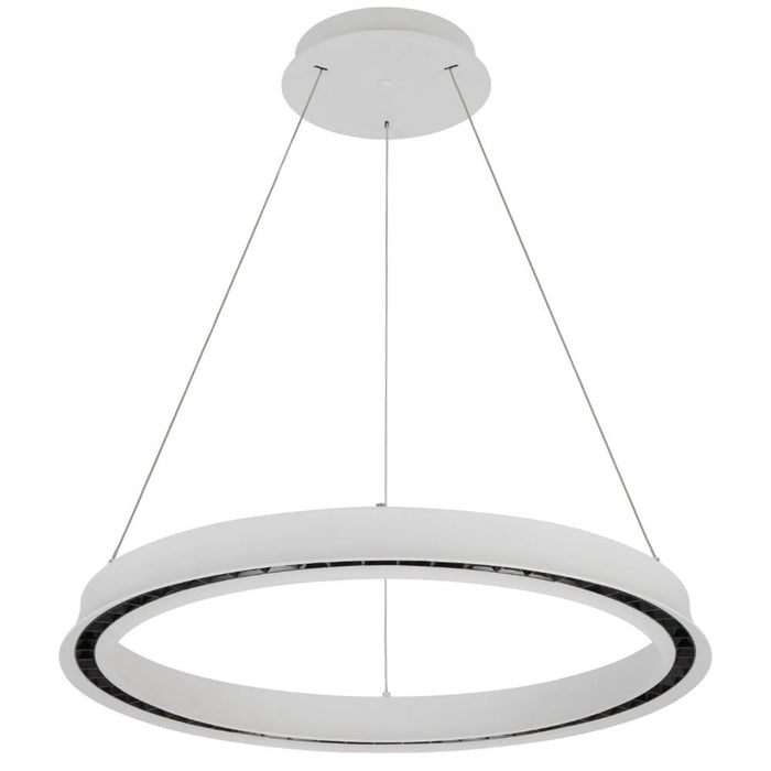 SERDA: White 3CCT Contemporary LED Ring Pendant Light (Available in 63cm & 93cm)
