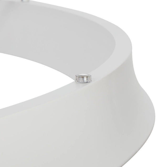 SERDA: White 3CCT Contemporary LED Ring Pendant Light (Available in 63cm & 93cm)