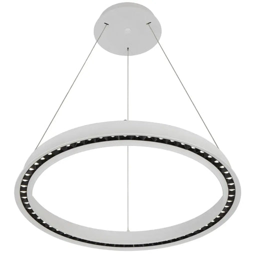 Telbix SERDA: White 3CCT Contemporary LED Ring Pendant Light (Available in 63cm & 93cm)