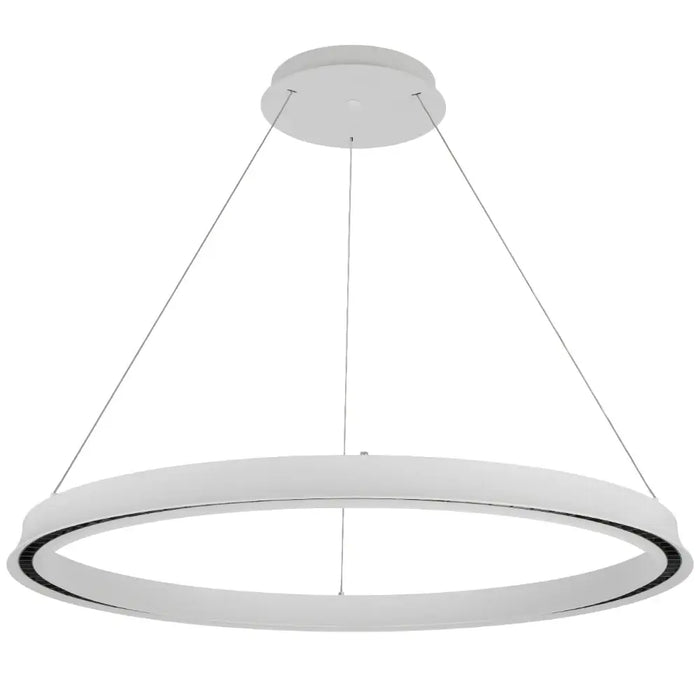 SERDA: White 3CCT Contemporary LED Ring Pendant Light (Available in 63cm & 93cm)