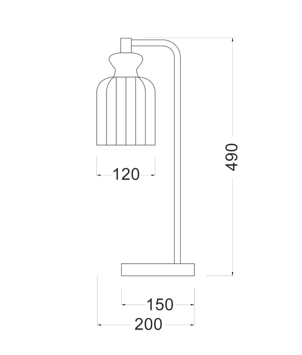 SINO: Ellipse Clear Glass Shade Marble Base Interior Table Lamps (Available in Black & Brass)