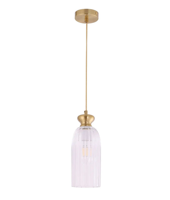 SINO: Ellipse Clear Glass Shade Interior Pendant Lights (Available in Black & Brass)