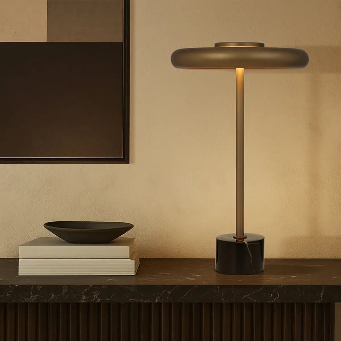 SISBY: Dimmable LED Table Lamp (Available in Antique Brass & Brass Matt)