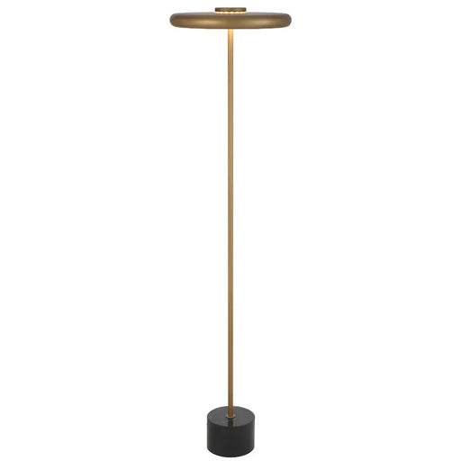 Telbix SISBY: Dimmable LED Floor Lamp (Available in Antique Brass & Brass Matt)