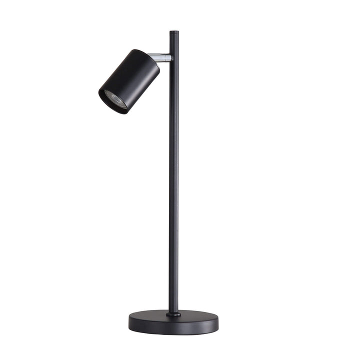 Oriel PONTE: Adjustable Desk Lamp (Available in Black, Black/Satin Brass & White/Satin Brass)