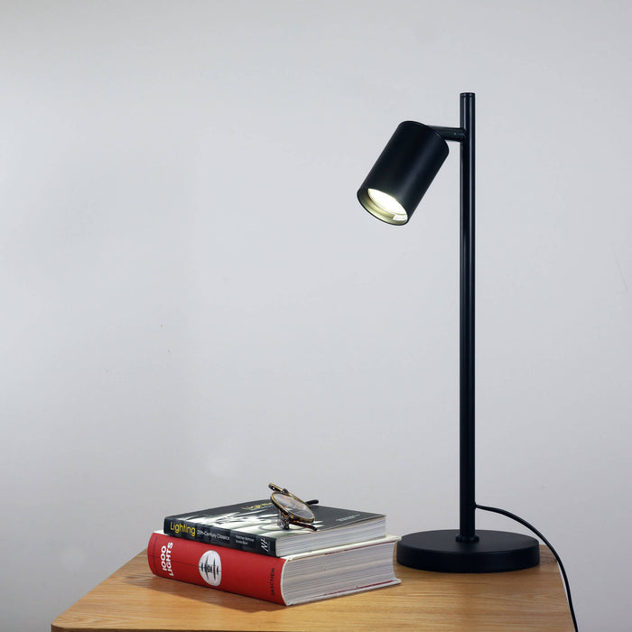 PONTE: Adjustable Desk Lamp (Available in Black, Black/Satin Brass & White/Satin Brass)